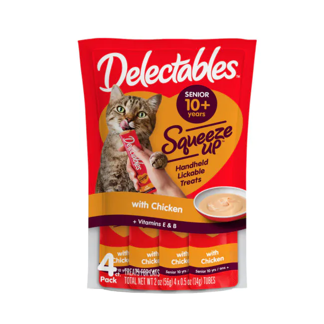Delectables Squeeze Up Senior 10 Chicken 4 Pack Delectables