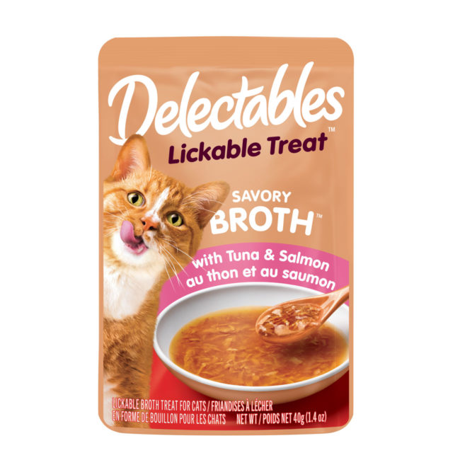 Hartz Delectables™ Lickable Treat - Savory Broths - Tuna & Salmon