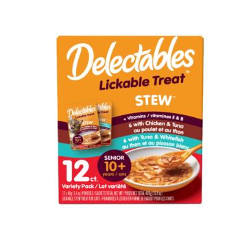 Delectables™ Lickable Treat – Stew Senior 10+ Variety 12 Pack