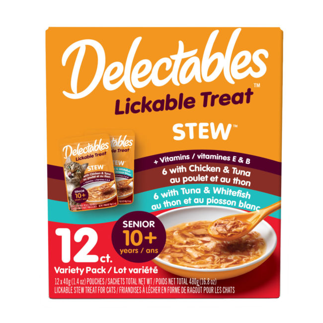 Delectables™ Lickable Treat – Stew Senior 10+ Variety 12 Pack