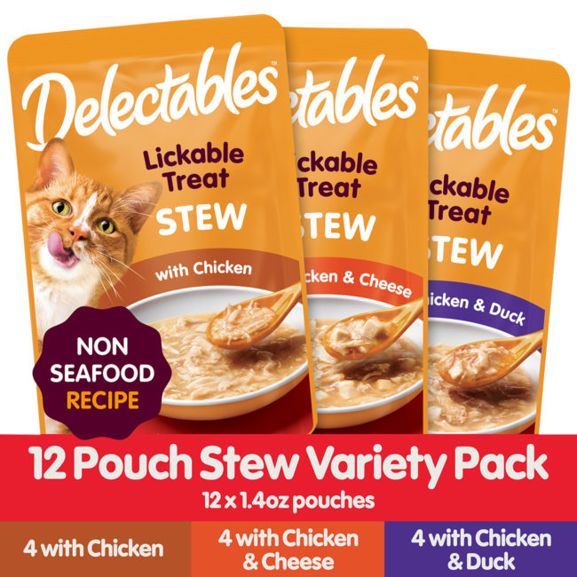 Delectables™ Lickable Treat – Stew Non-Seafood Recipe 12 Pack Variety