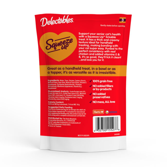 Delectables™ Squeeze Up™ - Senior 10+ Chicken - 4 Count