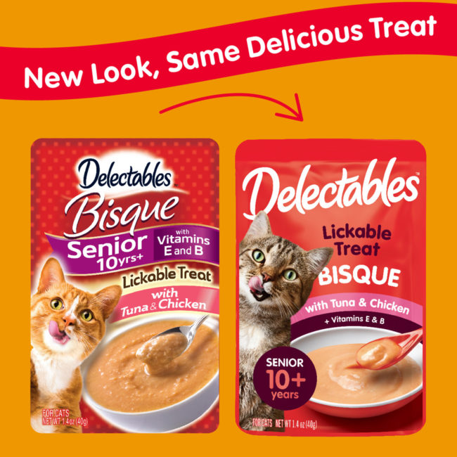 Delectables™ Lickable Treat – Bisque - Senior 10+ Tuna & Chicken