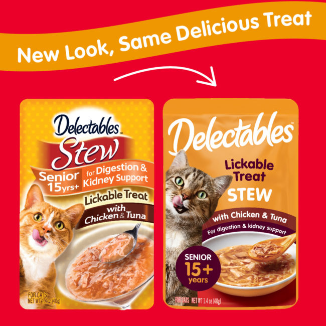 Delectables™ Lickable Treat – Stew - Senior 15+ Chicken & Tuna