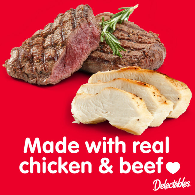 Delectables - Made with real chicken & beef