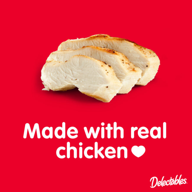 Delectables Made with Real Chicken