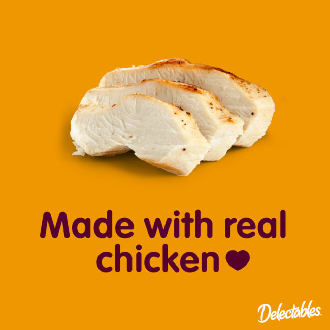 Delectables - Made with real chicken