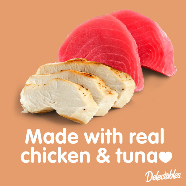 Delectables - Made with real chicken & tuna