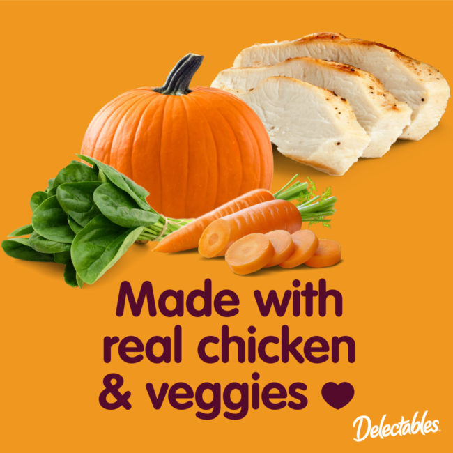 Delectables - Made with real chicken & veggies