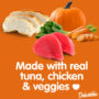 Delectables - Made with real tuna, chicken & veggies