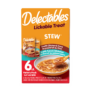 Delectables Lickable Treat. A wet cat treat with real chicken and fish. Hartz SKU# 3270015849