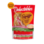 Coming Soon! New! Delectables Squeeze Up catnip and tuna & salmon flavored cat treat.
