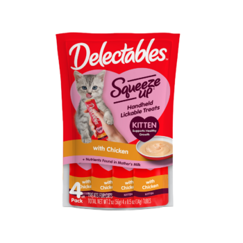 Delectables Squeeze Up chicken for kittens.