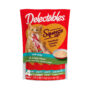 Delectables Squeeze Up lickable cat treats, tuna and catnip, four tubes