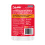 Delectables lickable wet cat treat, tuna and whitefish stew, back of package.