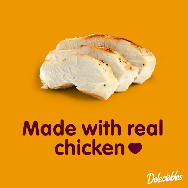 Made with real chicken.