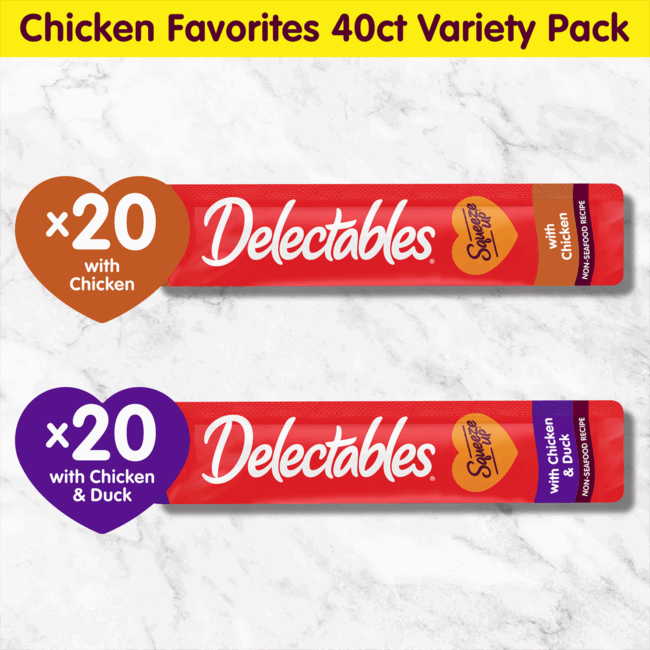 Delectables® Squeeze Up® Non-Seafood Chicken Variety Pack - 40 Pack