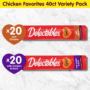 Delectables® Squeeze Up® Non-Seafood Chicken Variety Pack - 40 Pack