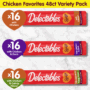 Delectables® Squeeze Up® Non-Seafood Chicken Variety Pack - 48 Pack