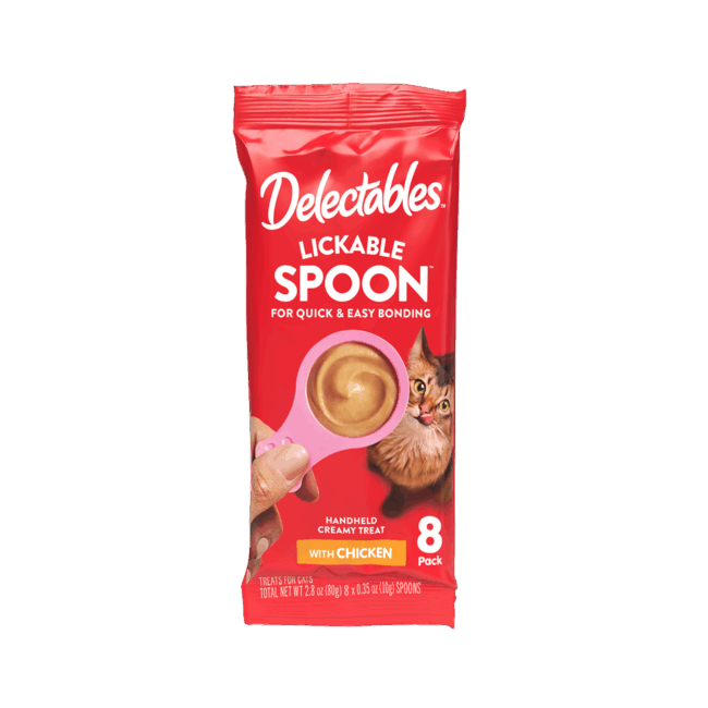 Delectables Lickable Spoon - Chicken, 8 Pack