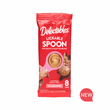 Delectables Lickable Spoon - Salmon, 8 Pack