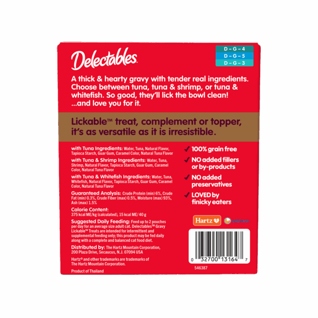 Delectables® Lickable™ Treat - Gravy Seafood Favorites – 12 Pack